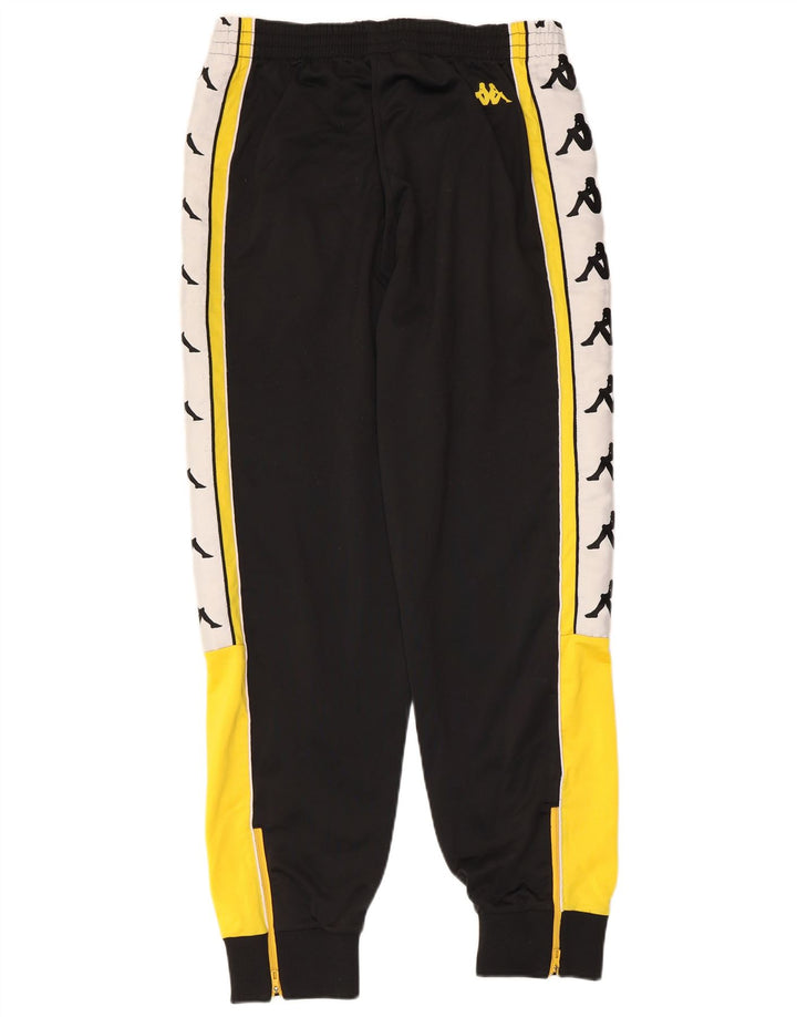 Kappa Hombre Pantalones De Chándal Joggers Large Negro Colorblock Poliéster