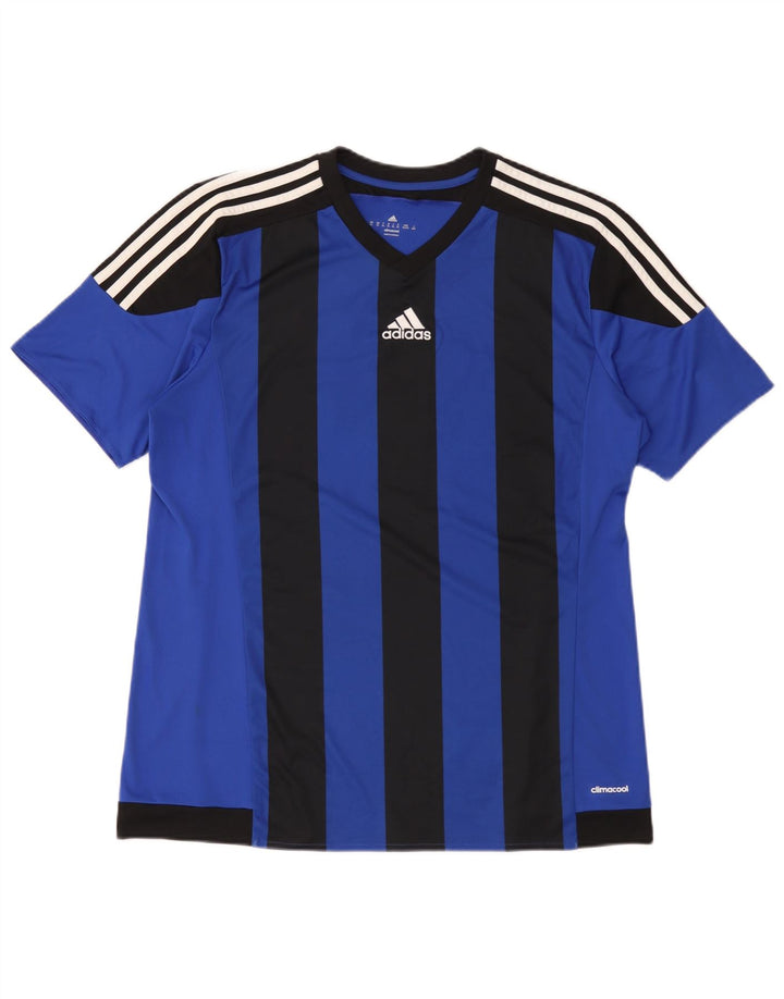 Adidas Hombre Climacool Graphic Camiseta Top XL Azul Colorblock Poliéster