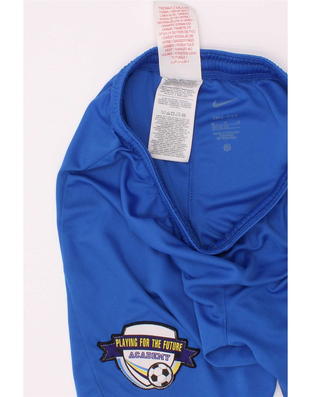 Nike Pantalones cortos deportivos Dri Fit Graphic para niños 10-11 años Poliéster azul medio