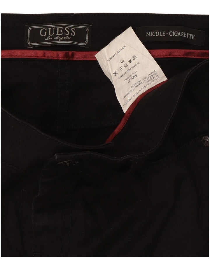 Guess Vaqueros Slim Cigarrillos Mujer W27 L30 Algodón Negro