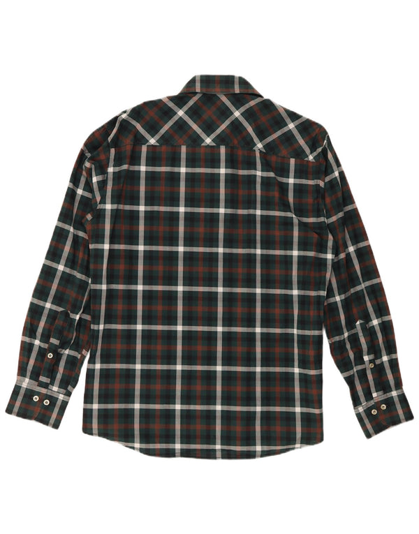 Marlboro Classics Camisa A Cuadros Para Hombre Algodón A Cuadros Verde Grande