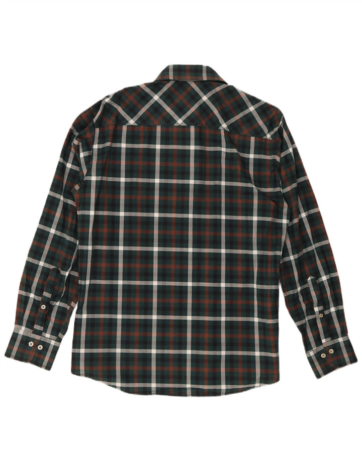 Marlboro Classics Camisa A Cuadros Para Hombre Algodón A Cuadros Verde Grande