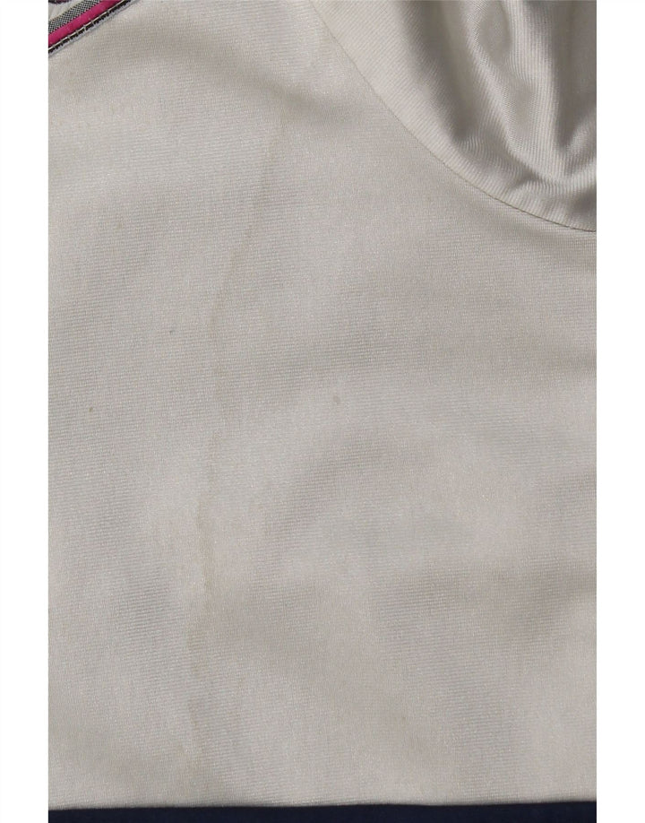 Asics Hombre Graphic Chándal Top Chaqueta Medium Azul Marino Colorblock