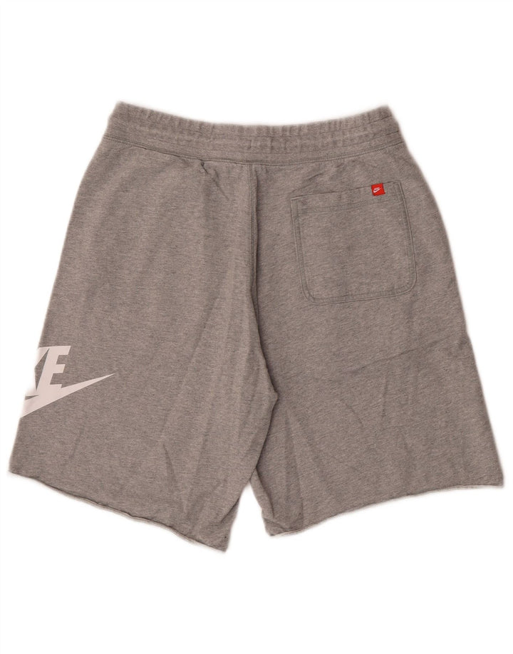 Nike - Pantalones cortos deportivos con gráficos para hombre, algodón gris grande