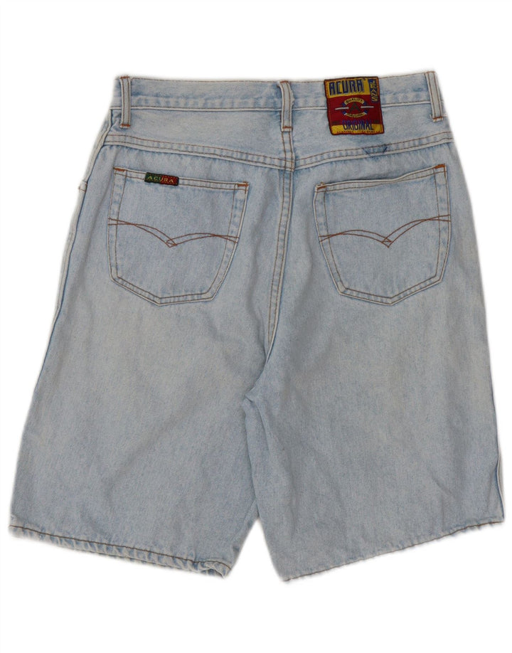 VINTAGE Shorts de mezclilla para mujer W29 Algodón azul medio