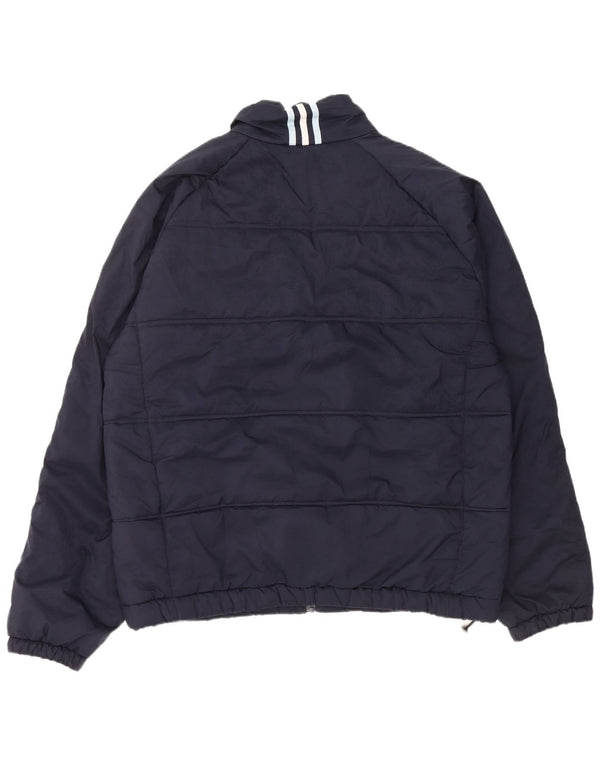 Adidas Chaqueta acolchada para hombre UK 42 XL Azul marino Poliéster