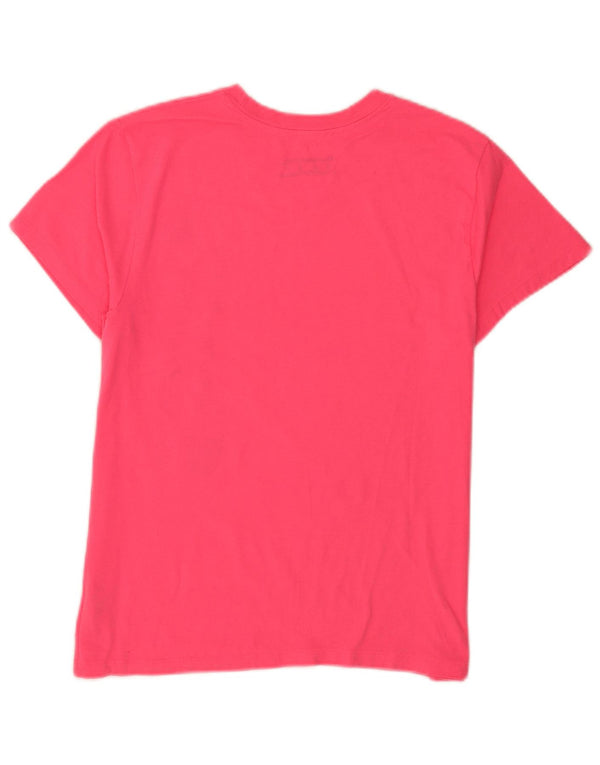 Champion Camiseta gráfica para mujer Top UK 42 Algodón rosa medio