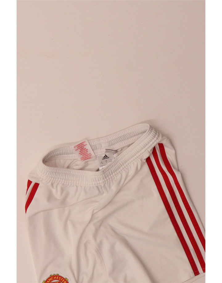 ADIDAS Pantalón corto deportivo Manchester United para niño 9-10 años Blanco Poliéster