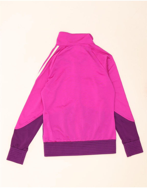 Adidas - Chaqueta de chándal para niña, 14-15 años, color rosa, poliéster