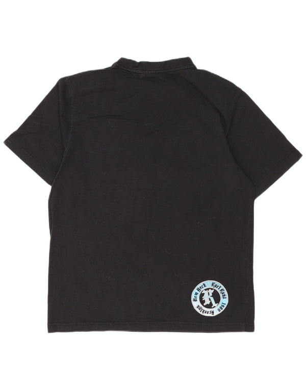 Karl Kani Camiseta holgada con gráfico para hombre Top XS Algodón negro
