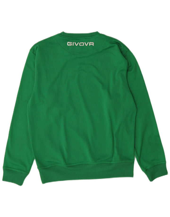 GIVOVA Hombre Sudadera Estampada Jersey Jersey Verde Medio Poliéster