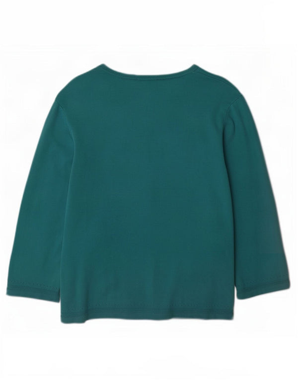 Hobbs Suéter tipo cárdigan de manga 3/4 para mujer UK 46 Algodón azul grande