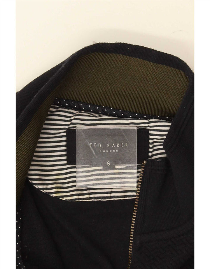 Ted Baker - Jersey para hombre con cremallera y cuello, talla 6, 2XL, azul marino