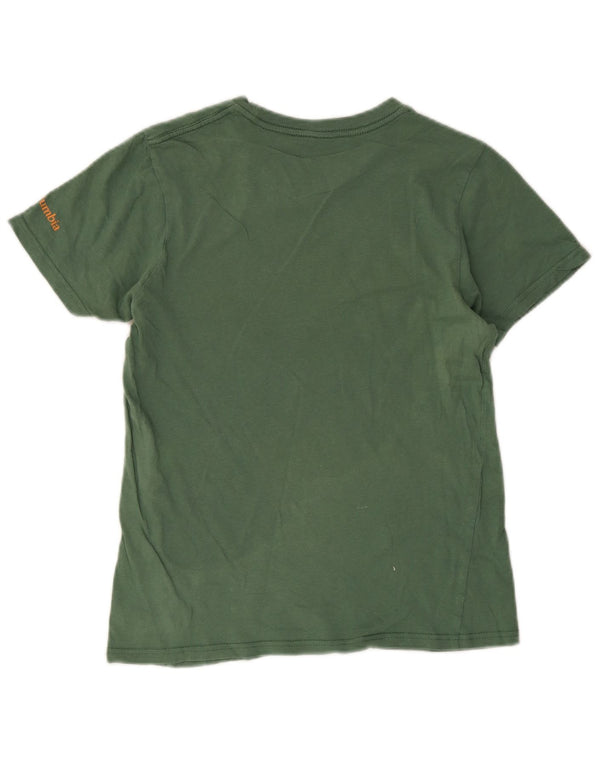 Columbia Camiseta gráfica para hombre Top Small de algodón verde