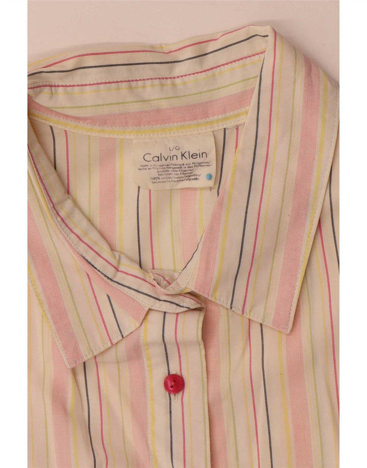 Calvin Klein Jeans Camisa para mujer Reino Unido 40 Grande Rayas multicolores