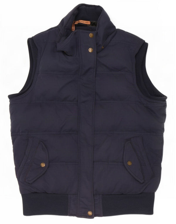 Chaleco acolchado para mujer Fat Face UK 40 Mediano Azul marino Poliéster