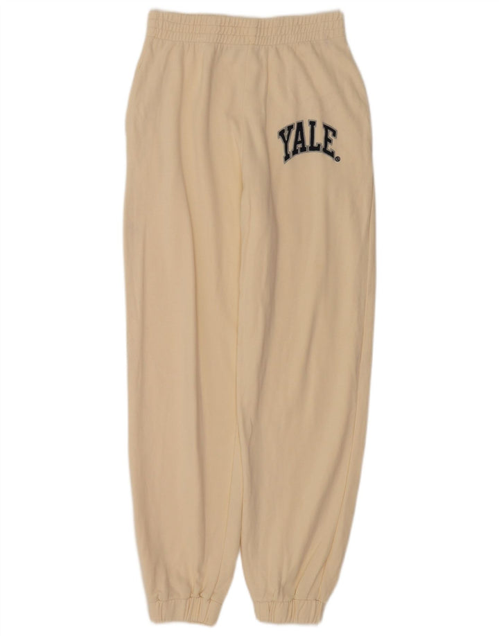 Zara Mujer Pantalones De Chándal Joggers UK 12 Medium Off White