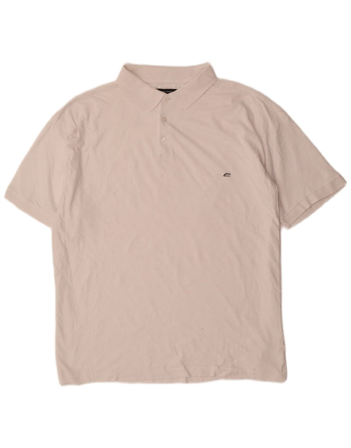 French Connection Polo para hombre 2XL Algodón blanco