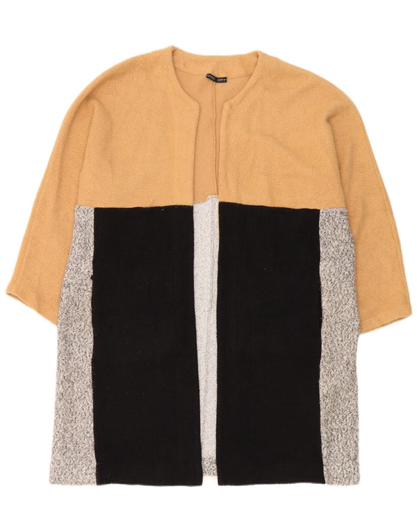Zara Abrigo abierto extragrande para mujer UK 44 Mediano Bloque de color multicolor