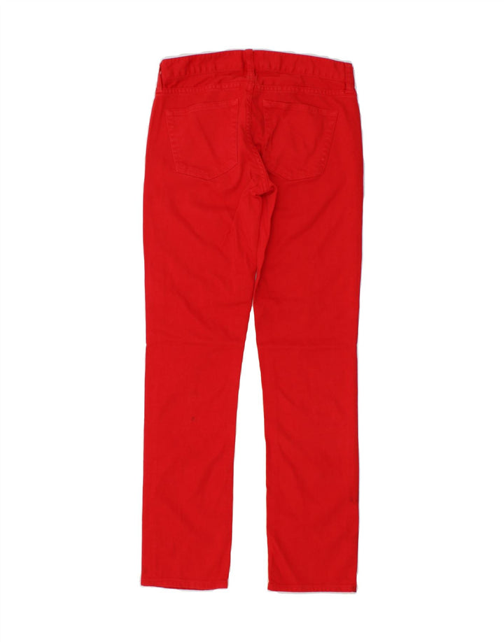 J. CREW Womens Matchstick Straight Jeans W25 L29 Red Cotton Vintage J. Crew and Second-Hand J. Crew from Messina Hembry 