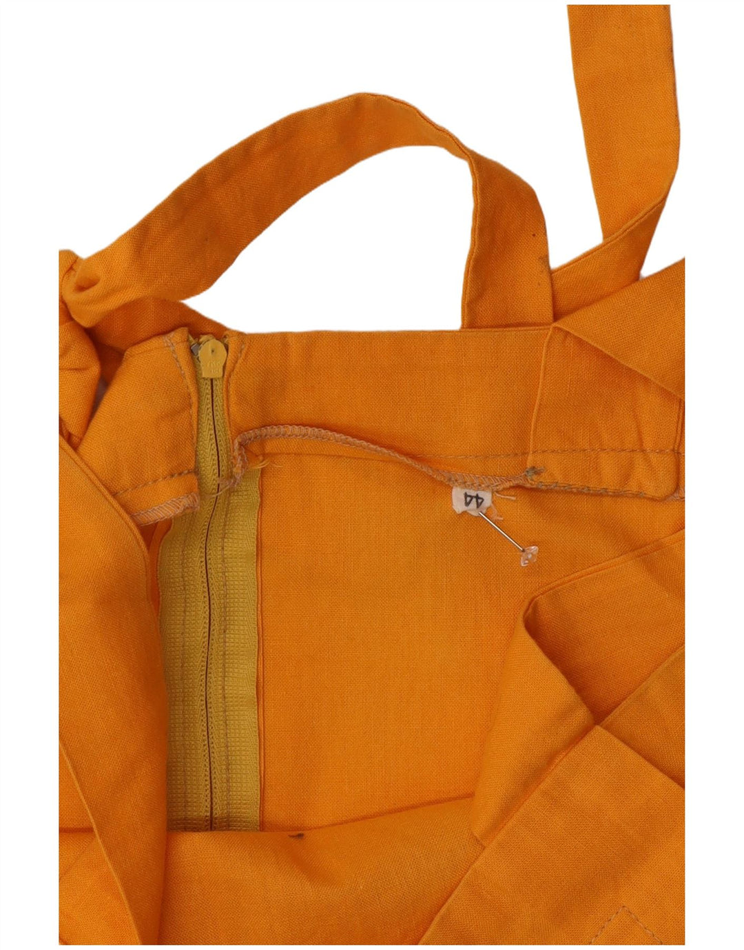 Vintage mujer sin mangas vestido de verano IT 44 naranja medio