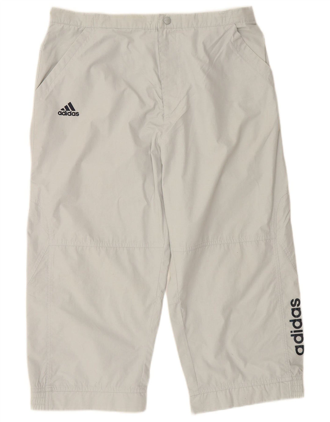 ADIDAS Pantalón de chándal Capri gráfico para hombre Poliéster gris medio