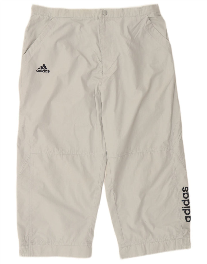 ADIDAS Pantalón de chándal Capri gráfico para hombre Poliéster gris medio