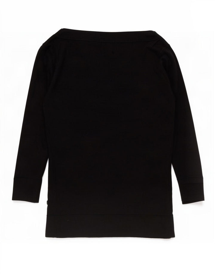 Marks & Spencer Top para mujer manga 3/4 UK 42 Viscosa negra mediana