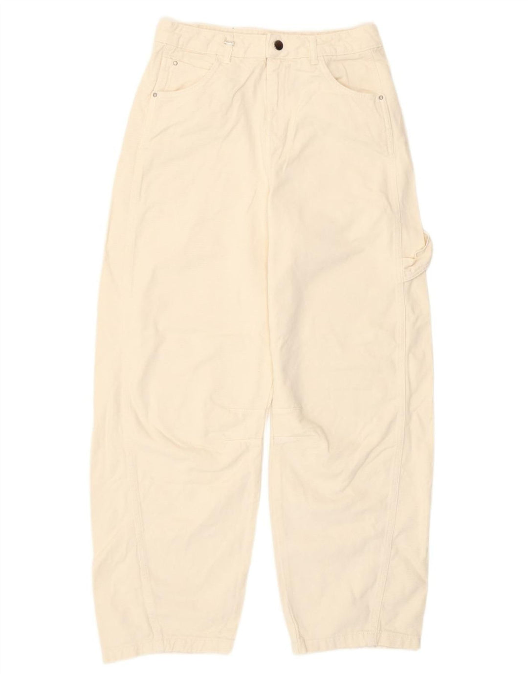 Benetton Vaqueros Tapered Mujer W30 L29 Blanco Roto