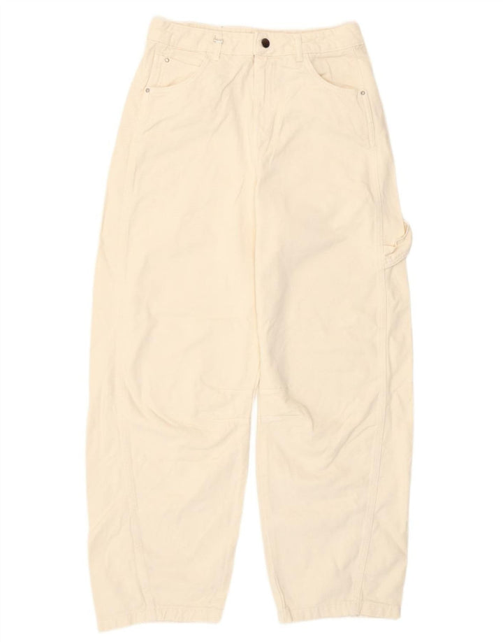 Benetton Vaqueros Tapered Mujer W30 L29 Blanco Roto