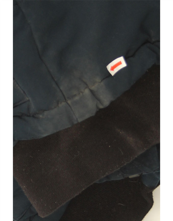 Superdry Chaqueta Acolchada Extragrande Con Capucha Para Mujer UK 8 Small Azul Marino