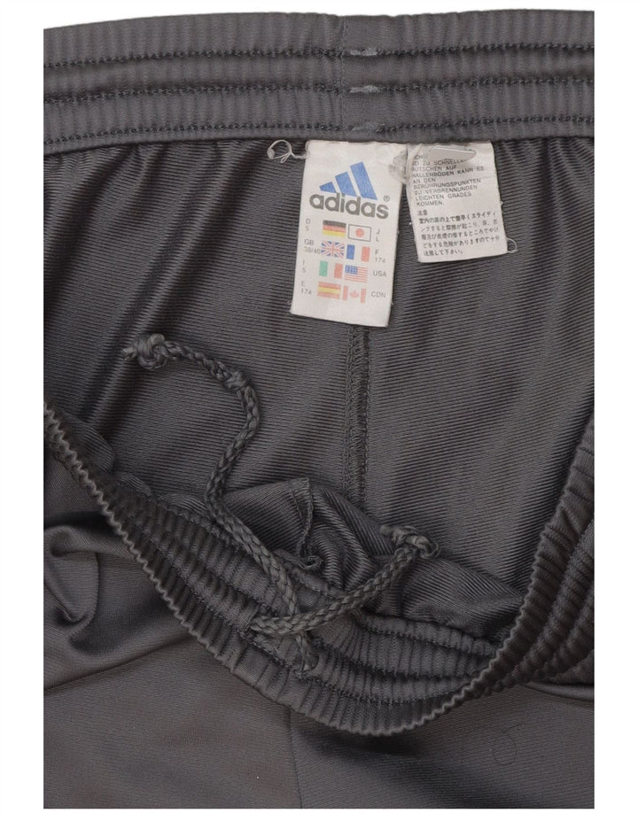 Adidas Pantalones de chándal para hombre Joggers UK 38/40 Gris medio Poliéster