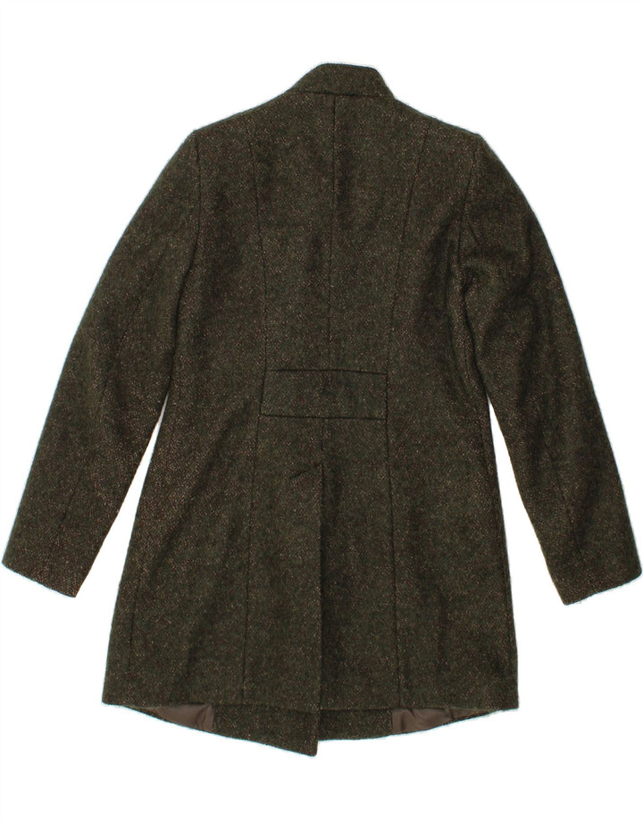 BENETTON Womens Overcoat IT 44 Medium Green Polyester Vintage Benetton and Second-Hand Benetton from Messina Hembry 