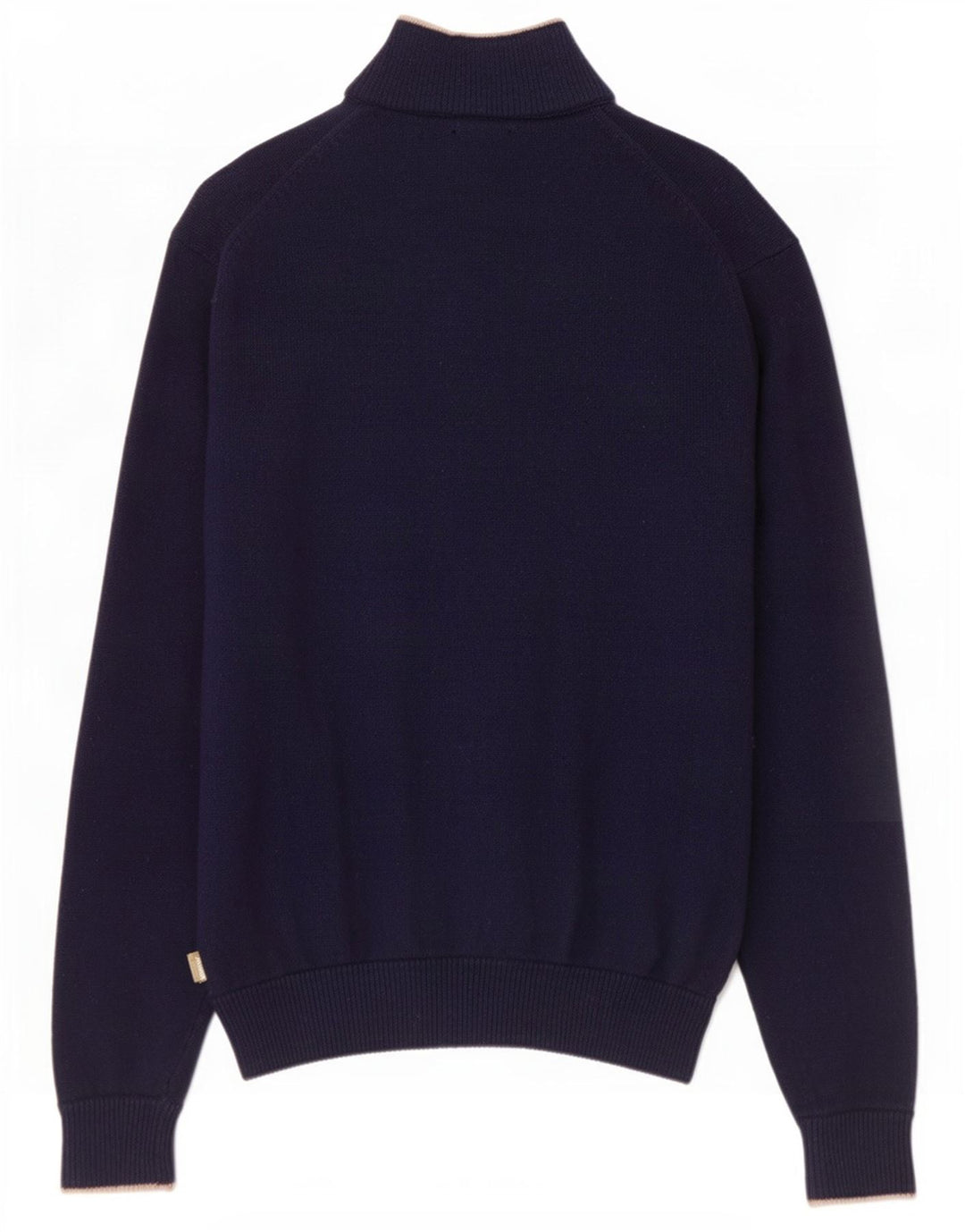 Musto Jersey De Cuello Con Cremallera Para Hombre Grande De Lana De Cordero Azul Marino