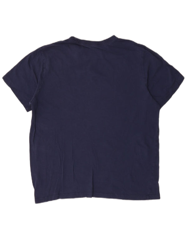 Camiseta Nike Hombre Top Grande Azul Marino Algodón