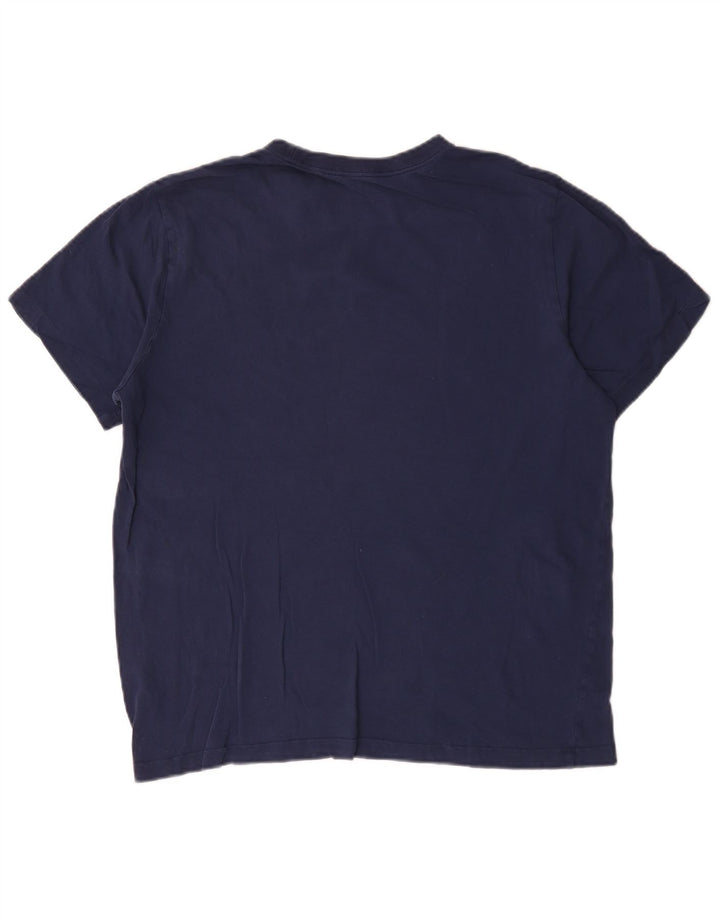 Camiseta Nike Hombre Top Grande Azul Marino Algodón