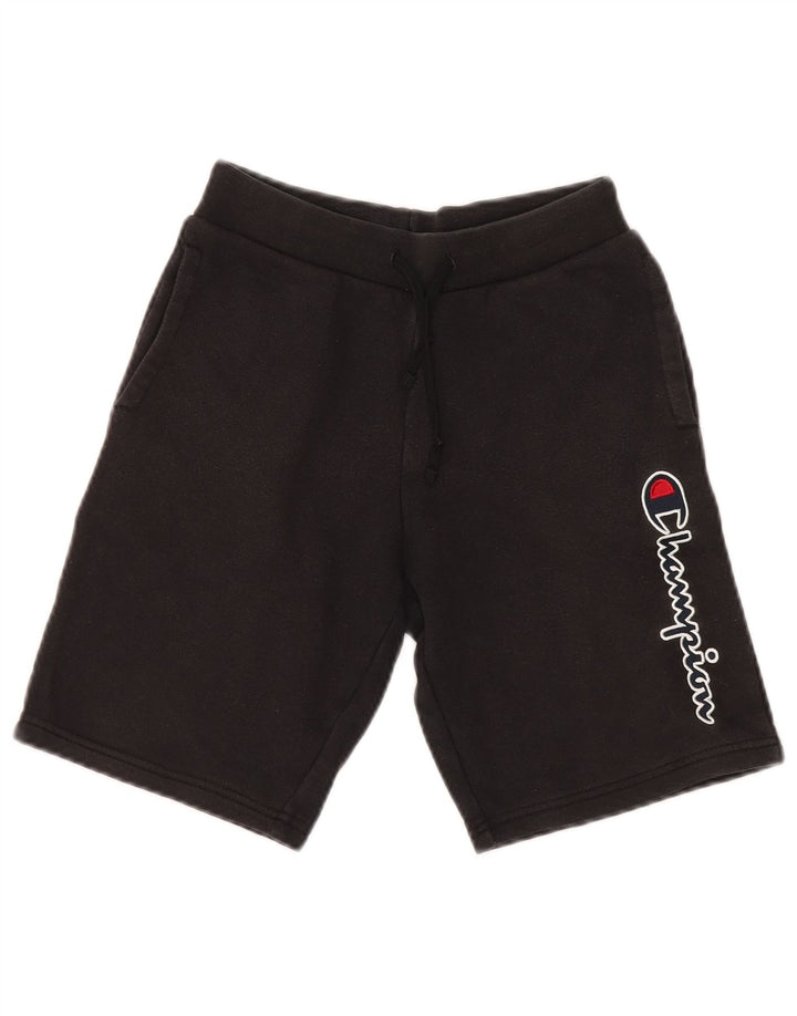 CHAMPION Pantalones cortos deportivos con gráficos para niños 9-10 años Negro