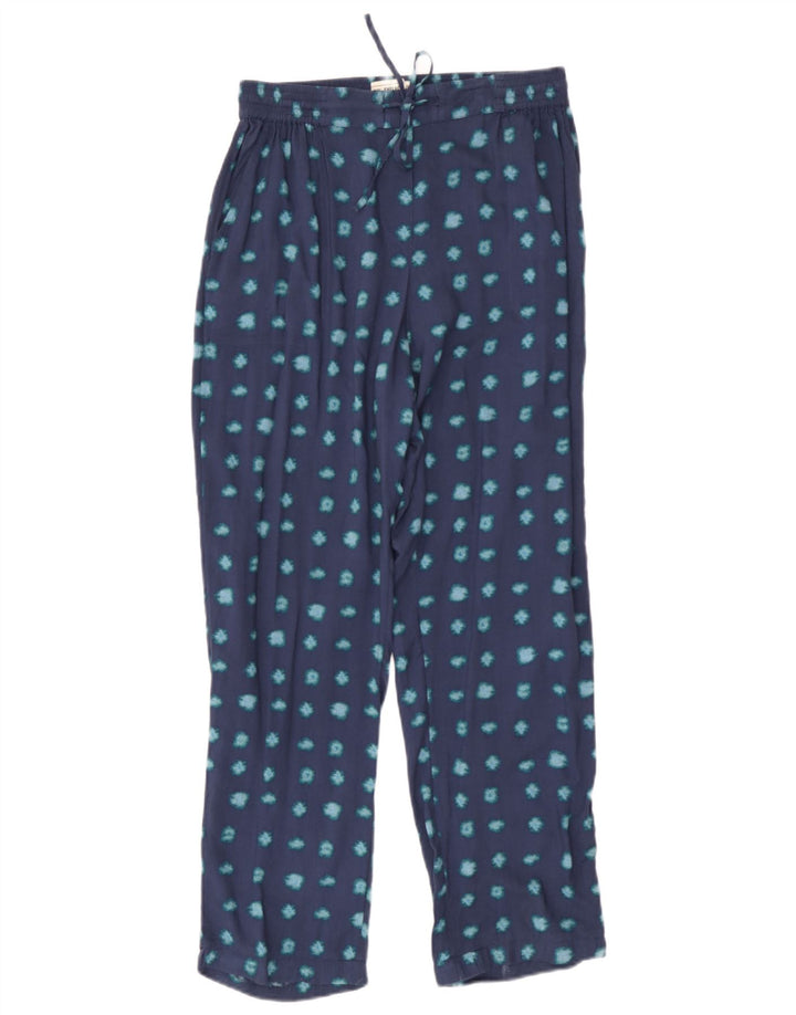 Pantalones con estampado abstracto para mujer de Fat Face UK 10 Small W30 L27 Azul