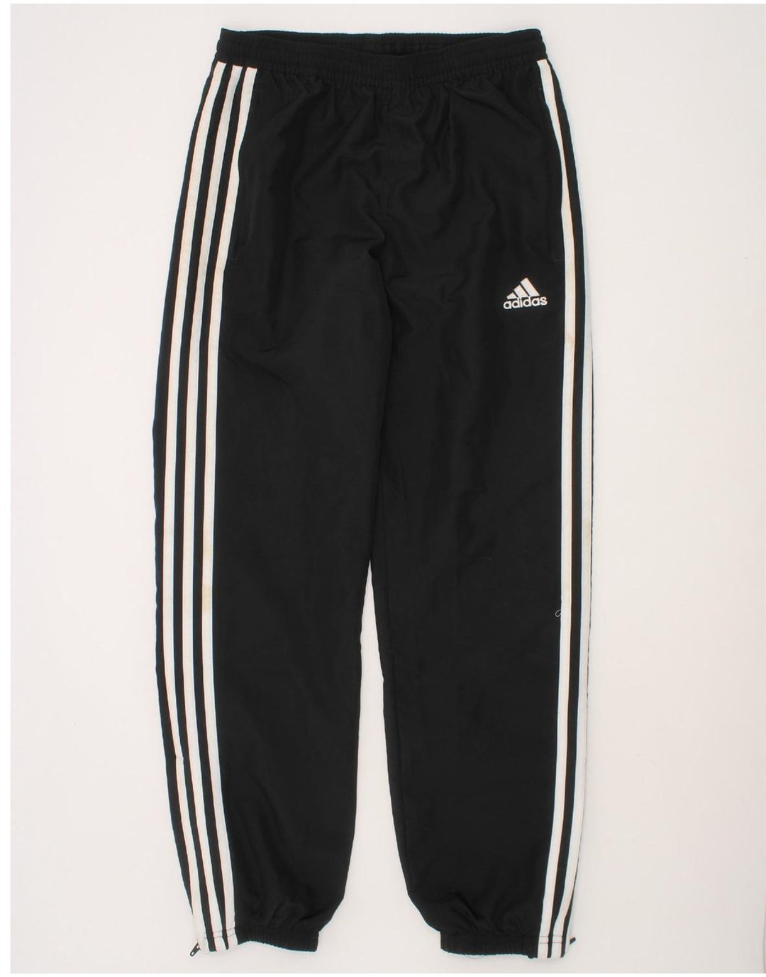 ADIDAS Boys Tracksuit Trousers Joggers 11-12 Years Black Polyester Vintage Adidas and Second-Hand Adidas from Messina Hembry 