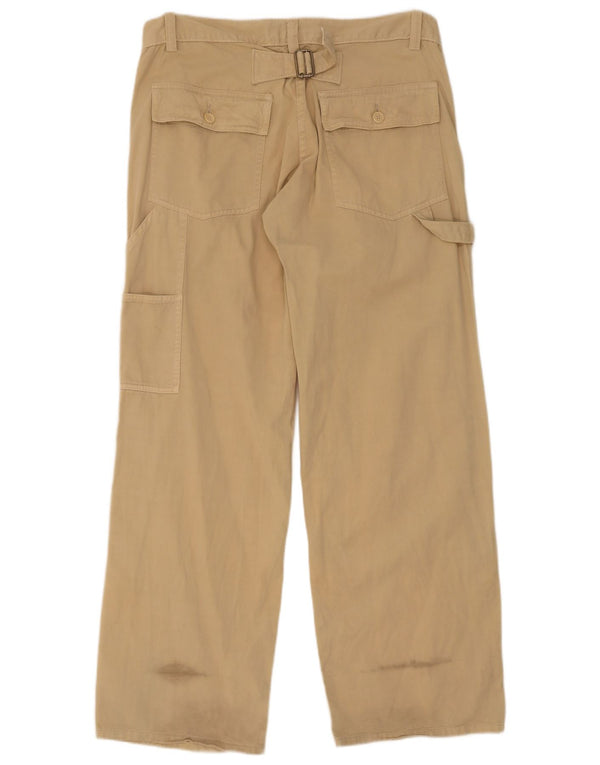 French Connection Pantalones cargo rectos para mujer UK 40 Large W34 L32 Beige