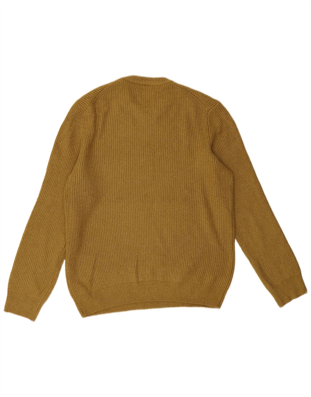 Marks & Spencer - Jersey de cuello redondo para hombre, talla grande, poliamida amarilla