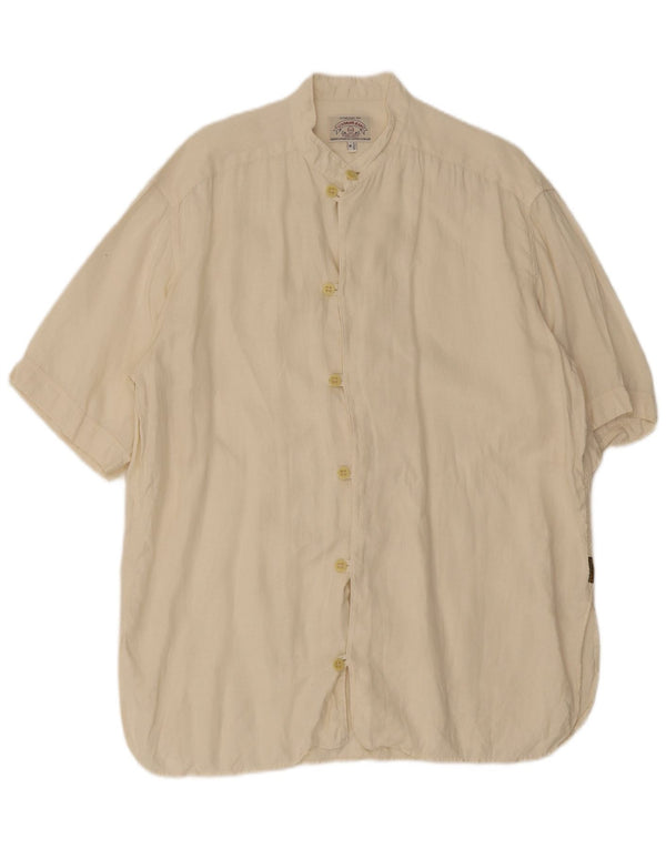 Camisa Armani Jeans Hombre Manga Corta Beige Medio