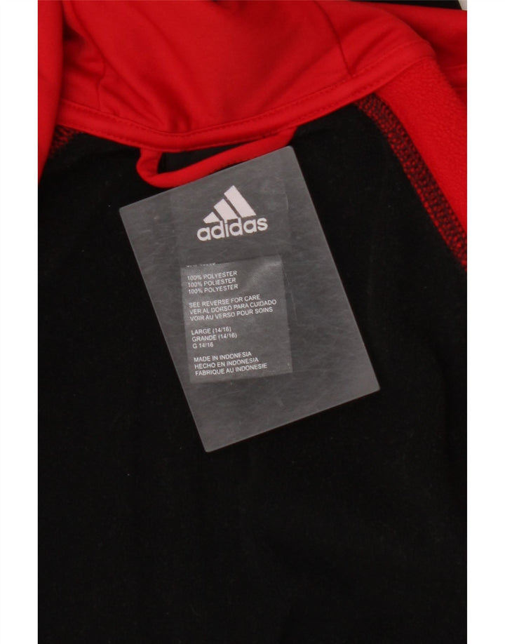 ADIDAS Climawarm Zip Sudadera con capucha para niños 14-15 años Grande Negro