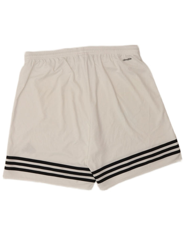 Adidas Mens Climalite Sport Shorts Grande Blanco Poliéster