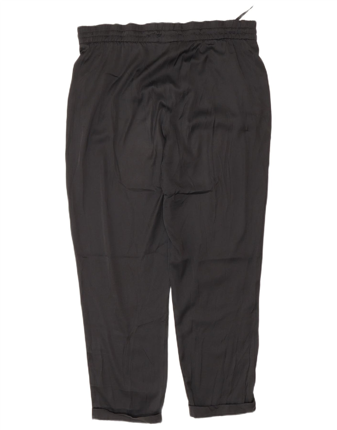 Benetton Pantalón Regular Casual Mujer Mediano W30 L27 Negro Poliéster