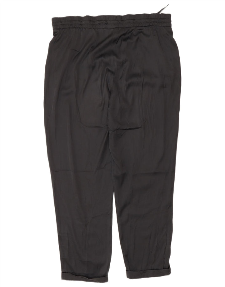 Benetton Pantalón Regular Casual Mujer Mediano W30 L27 Negro Poliéster