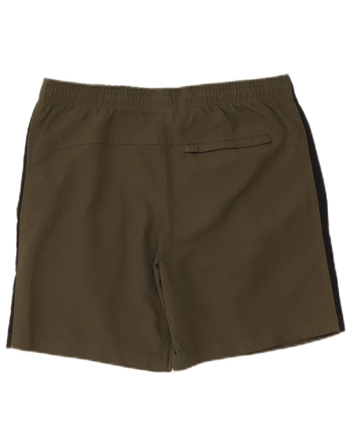 Nike - Pantalones cortos deportivos Dri Fit para hombre, poliéster, color caqui, pequeño