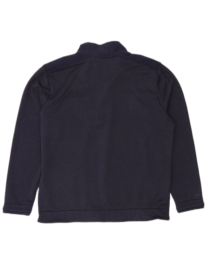 UNDER ARMOUR Sudadera con cuello y cremallera para hombre Jumper XL Azul marino Poliéster