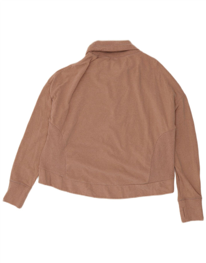 Sweaty Betty - Sudadera extragrande con cuello vuelto para mujer, talla 40, color rosa medio