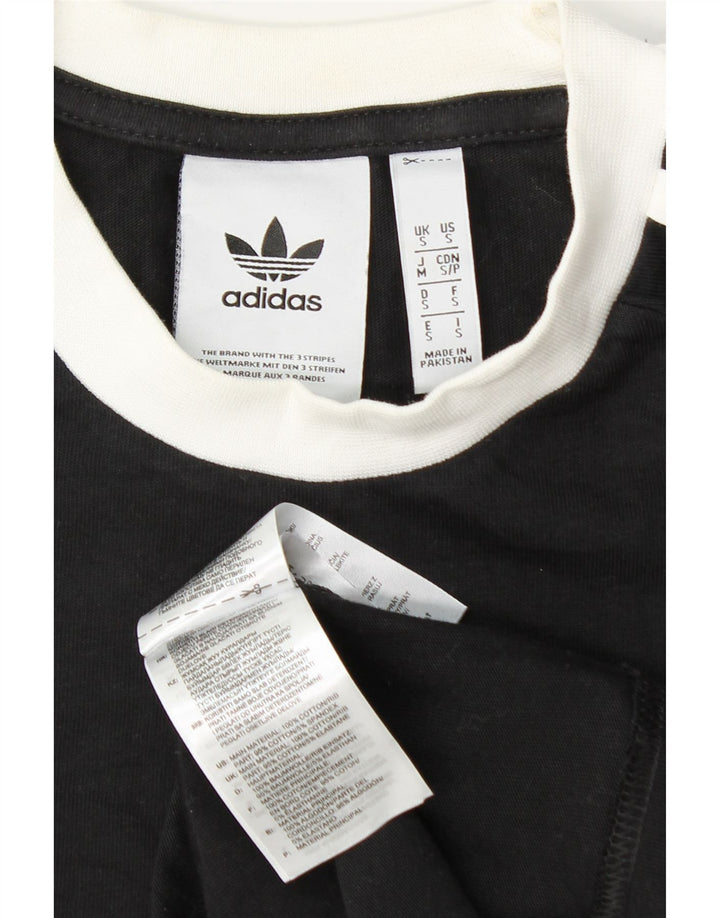 Adidas Hombre Top Manga Larga Pequeño Algodón Negro